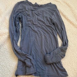 Blue workout top